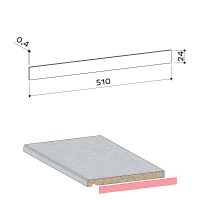 Laminatstreifen compact 24/510 Laminatstreifen compact 24/510