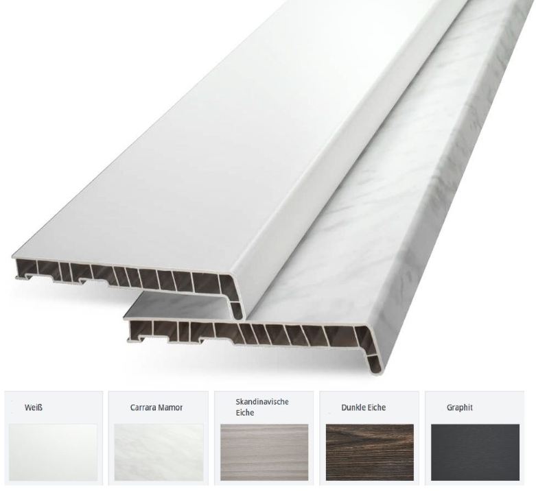 Kunststoff-Innenfensterbank 3001 - 6000 mm Kunststoff-Innenfensterbank 3001 - 6000 mm