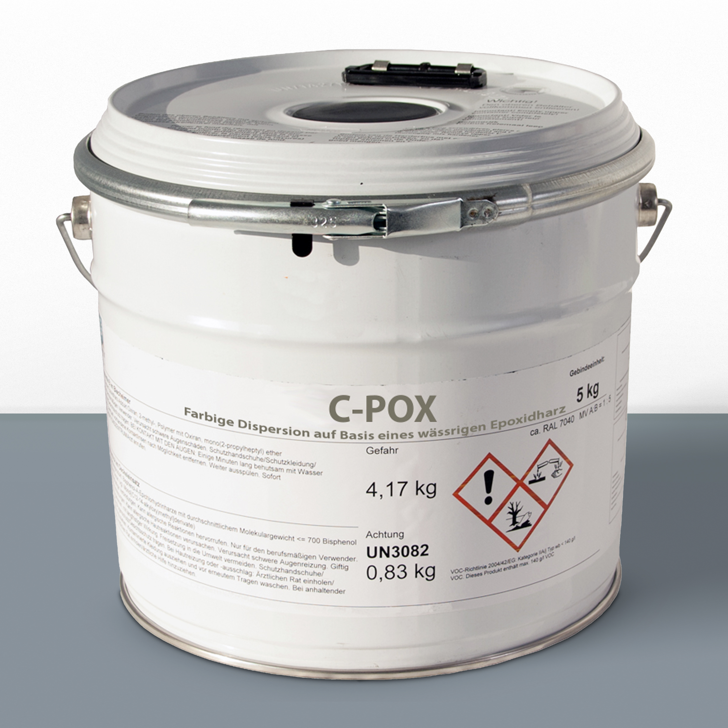 C-POX Epoxidharz Bodenbeschichtung, Versiegelung, Gießharz farbig, 5kg C-POX Epoxidharz Bodenbeschichtung, Versiegelung, Gießharz farbig, 5kg